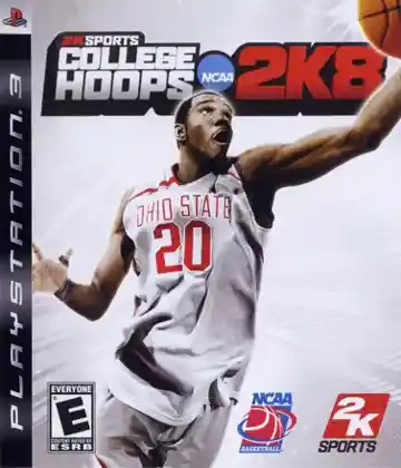 College Hoops 2K8 (USA) (v1.10) (Disc) (Update) box cover front